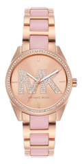  Shop Authentic Michael Kors Janelle Analog Rose Gold Dial Two Tone Steel Strap Watch For Women - MK4731 - Luxxuri