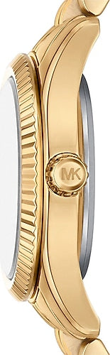  Shop Authentic Michael Kors Lexington Three-Hand Blue Dial Gold Steel Strap Watch for Women - MK4802 - Luxxuri