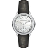  Shop Authentic Michael Kors Sage Three-Hand Mother of Pearl White Dial Black Leather Strap Watch for Women - MK4821 - Luxxuri