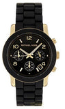  Shop Authentic Michael Kors Runway Black Dial Black Silicone Strap Watch for Women - MK5191 - Luxxuri