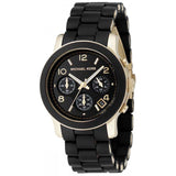  Shop Authentic Michael Kors Runway Black Dial Black Silicone Strap Watch for Women - MK5191 - Luxxuri