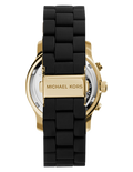 Michael Kors Runway Black Dial Black Silicone Strap Watch for Women - MK5191