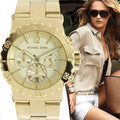  Shop Authentic Michael Kors Dylan Gold Dial Gold Steel Strap Watch for Women - MK5313 - Luxxuri