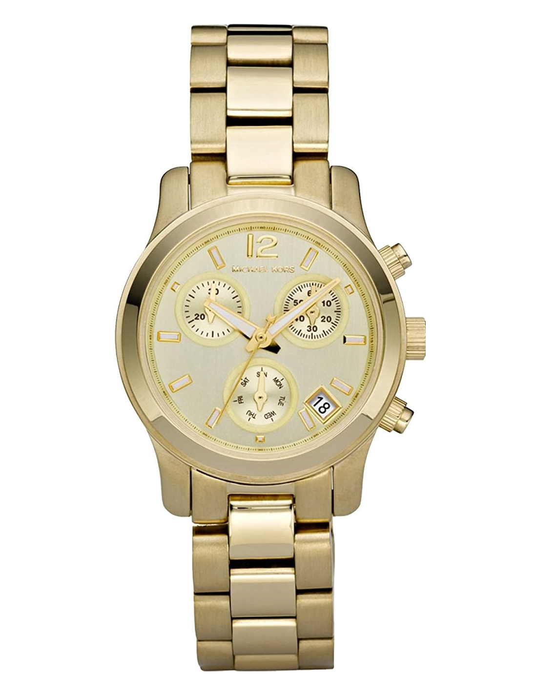  Shop Authentic Michael Kors Runway Gold Dial Gold Steel Strap Watch for Women - MK5384 - Luxxuri