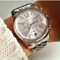  Shop Authentic Michael Kors Lexington Silver Dial Silver Steel Strap Watch for Women - MK5555 - Luxxuri