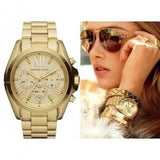  Shop Authentic Michael Kors Bradshaw Gold Dial Gold Steel Strap Watch for Women - MK5605 - Luxxuri