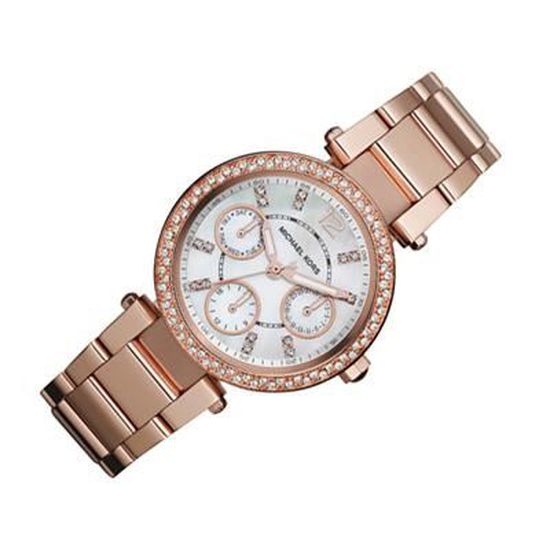  Shop Authentic Michael Kors Parker White Dial Rose Gold Steel Strap Watch for Women - MK5616 - Luxxuri