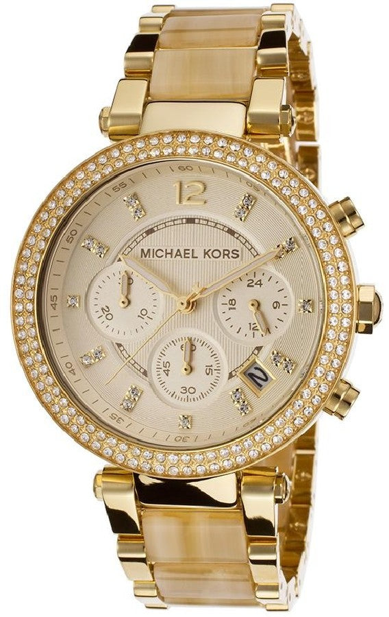  Shop Authentic Michael Kors Parker Gold Dial Gold Steel Strap Watch for Women - MK5632 - Luxxuri
