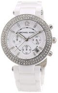  Shop Authentic Michael Kors Parker White Dial White Leather Strap Watch for Women - MK5848 - Luxxuri