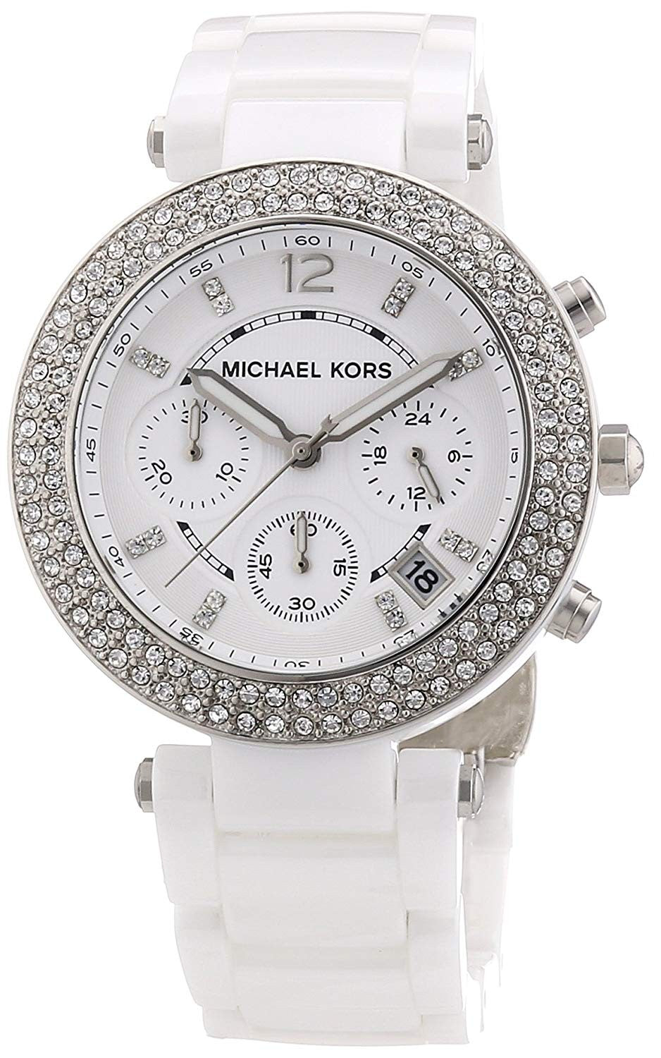  Shop Authentic Michael Kors Parker White Dial White Leather Strap Watch for Women - MK5848 - Luxxuri