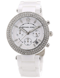 Shop Authentic Michael Kors Parker White Dial White Ceramic Strap Watch for Women - MK5654 - Luxxuri