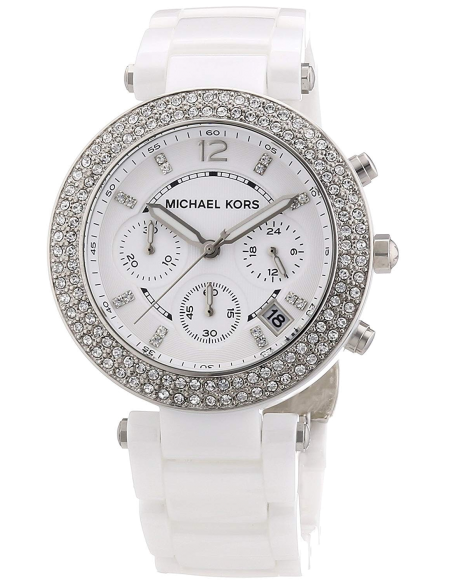  Shop Authentic Michael Kors Parker White Dial White Ceramic Strap Watch for Women - MK5654 - Luxxuri