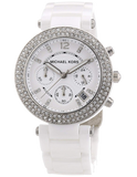  Shop Authentic Michael Kors Parker White Dial White Ceramic Strap Watch for Women - MK5654 - Luxxuri