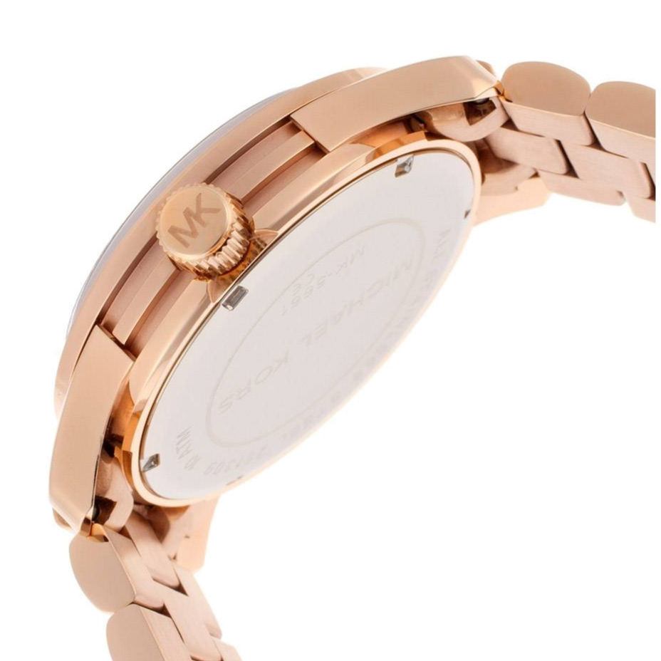 Michael Kors Runway Rose Gold Dial Rose Gold Steel Strap Watch for Women - MK5661
