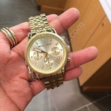  Shop Authentic Michael Kors Ritz Chronograph Gold Dial Gold Steel Strap Watch for Women - MK5676 - Luxxuri