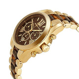  Shop Authentic Michael Kors Bradshaw Chronograph Brown Dial Two Tone Steel Strap Watch For Women - MK5696 - Luxxuri