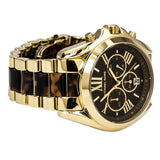  Shop Authentic Michael Kors Bradshaw Chronograph Brown Dial Two Tone Steel Strap Watch For Women - MK5696 - Luxxuri