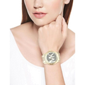 Michael Kors Runway Gold Dial Gold Steel Strap Watch for Women - MK5706