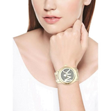  Shop Authentic Michael Kors Runway Gold Dial Gold Steel Strap Watch for Women - MK5706 - Luxxuri