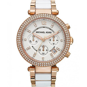  Shop Authentic Michael Kors Parker White Dial Two Tone Steel Strap Watch for Women - MK5774 - Luxxuri