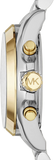  Shop Authentic Michael Kors Bradshaw Chronograph Silver Dial Two Tone Steel Strap Watch For Women - MK5855 - Luxxuri