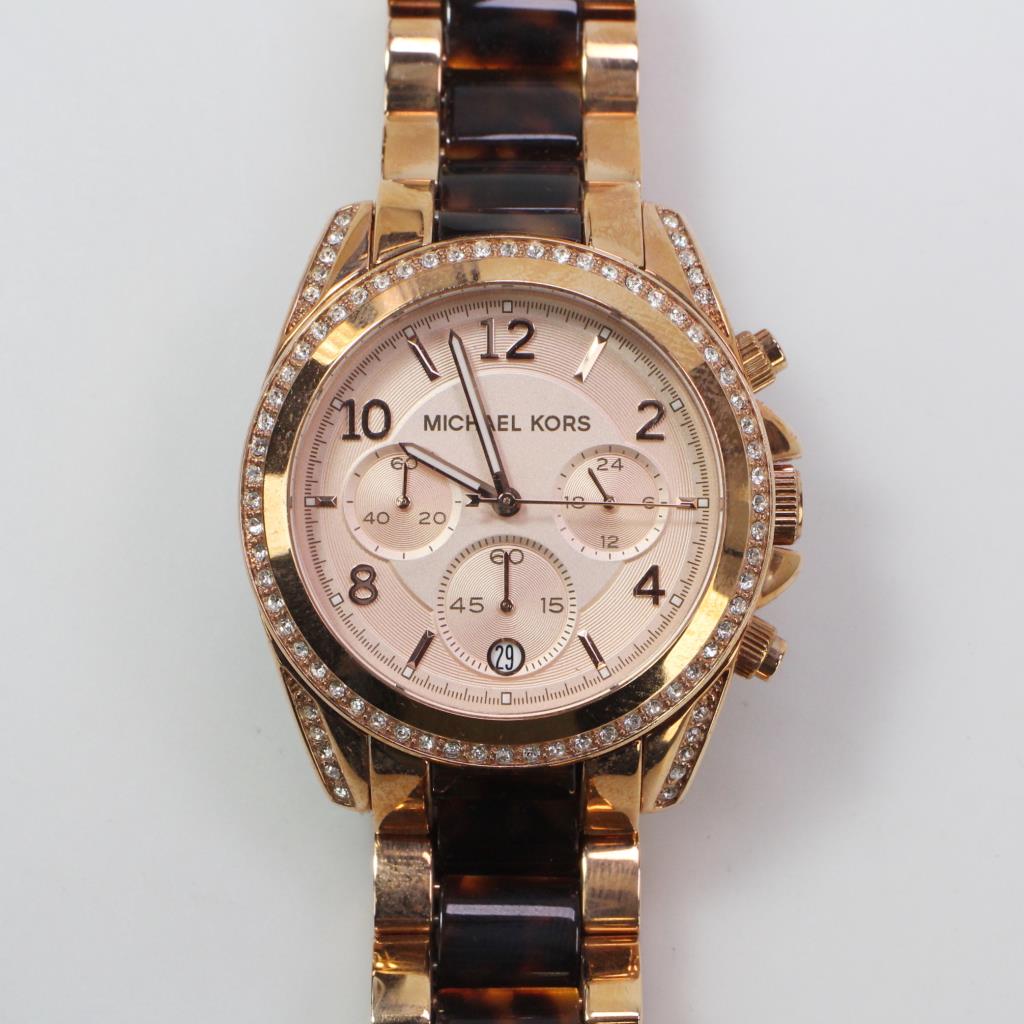  Shop Authentic Michael Kors Blair Rose Gold Dial Two Tone Steel Strap Watch For Women - MK5859 - Luxxuri