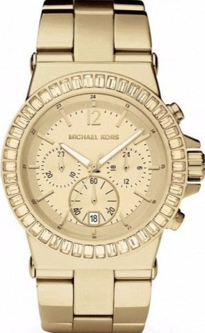  Shop Authentic Michael Kors Dylan Quartz Gold Dial Gold Steel Strap Watch For Women - MK5861 - Luxxuri