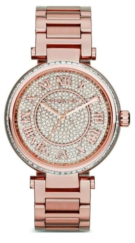  Shop Authentic Michael Kors Skylar Rose Gold Dial Rose Gold Steel Strap Watch for Women - MK5868 - Luxxuri
