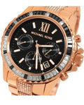  Shop Authentic Michael Kors Everest Chronograph Black Dial Rose Gold Steel Strap Watch For Women - MK5875 - Luxxuri
