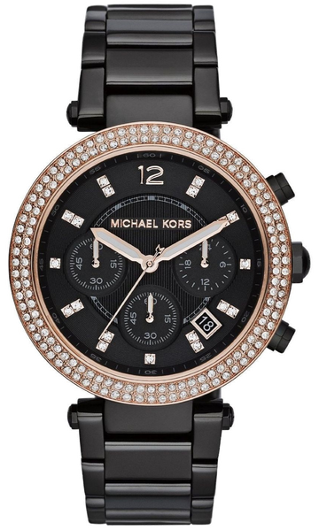  Shop Authentic Michael Kors Parker Diamonds Black Dial Black Steel Strap Watch for Women - MK5885 - Luxxuri