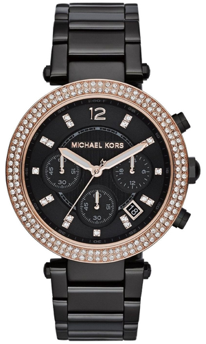  Shop Authentic Michael Kors Parker Diamonds Black Dial Black Steel Strap Watch for Women - MK5885 - Luxxuri