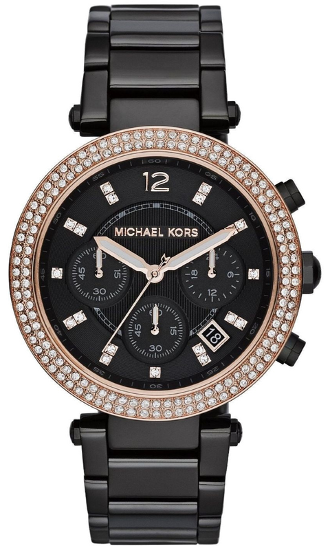  Shop Authentic Michael Kors Parker Diamonds Black Dial Black Steel Strap Watch for Women - MK5885 - Luxxuri
