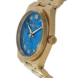  Shop Authentic Michael Kors Channing Turquoise Dial Gold Steel Strap Watch For Women - MK5894 - Luxxuri