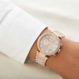  Shop Authentic Michael Kors Parker Pink Dial Two Tone Steel Strap Watch for Women - MK5896 - Luxxuri