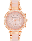  Shop Authentic Michael Kors Parker Pink Dial Two Tone Steel Strap Watch for Women - MK5896 - Luxxuri