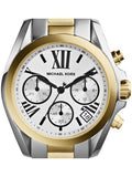  Shop Authentic Michael Kors Bradshaw Chronograph Silver Dial Two Tone Steel Strap Watch For Women - MK5912 - Luxxuri
