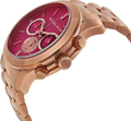 Michael Kors Runway Pink Dial Rose Gold Steel Strap Watch for Women - MK5931