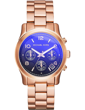  Shop Authentic Michael Kors Runway Iridescent Dial Rose Gold Steel Strap Watch for Women - MK5940 - Luxxuri