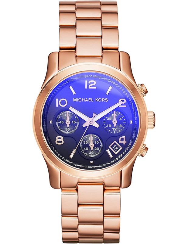  Shop Authentic Michael Kors Runway Iridescent Dial Rose Gold Steel Strap Watch for Women - MK5940 - Luxxuri