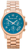  Shop Authentic Michael Kors Runway Iridescent Dial Rose Gold Steel Strap Watch for Women - MK5940 - Luxxuri
