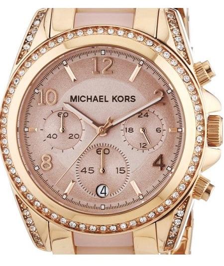  Shop Authentic Michael Kors Blair Chronograph Rose Gold Dial Two Tone Steel Strap Watch for Women - MK5943 - Luxxuri