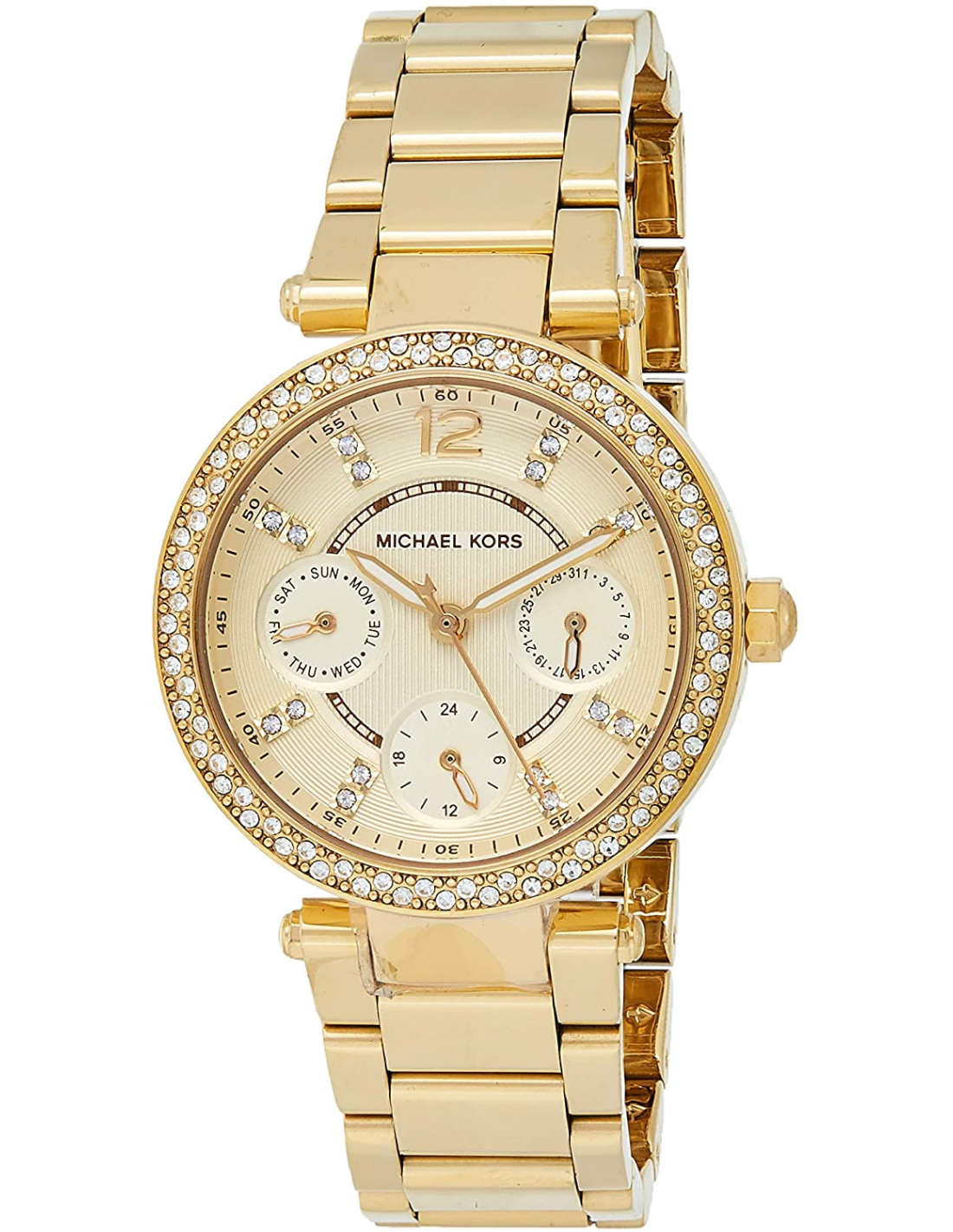  Shop Authentic Michael Kors Parker White Dial Gold Steel Strap Watch for Women - MK6056 - Luxxuri
