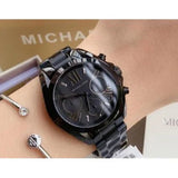  Shop Authentic Michael Kors Bradshaw Chronograph Black Dial Black Steel Strap Watch For Women - MK6058 - Luxxuri