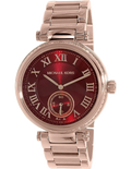  Shop Authentic Michael Kors Skylar Maroon Dial Rose Gold Steel Strap Watch for Women - MK6086 - Luxxuri