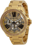  Shop Authentic Michael Kors Wren Chronograph Crystal Pave Gold Dial Gold Steel Strap Watch for Women - MK6095 - Luxxuri