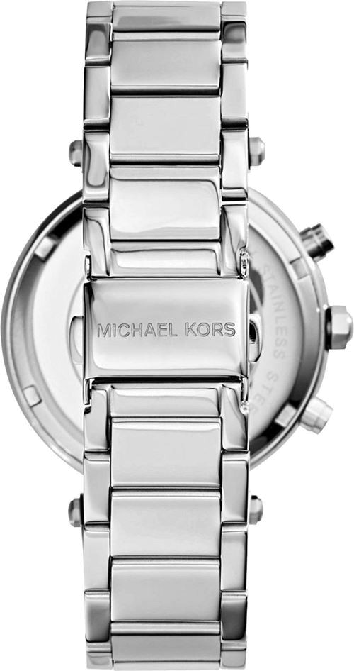  Shop Authentic Michael Kors Parker Chronograph Blue Dial Silver Steel Strap Watch for Women - MK6117 - Luxxuri