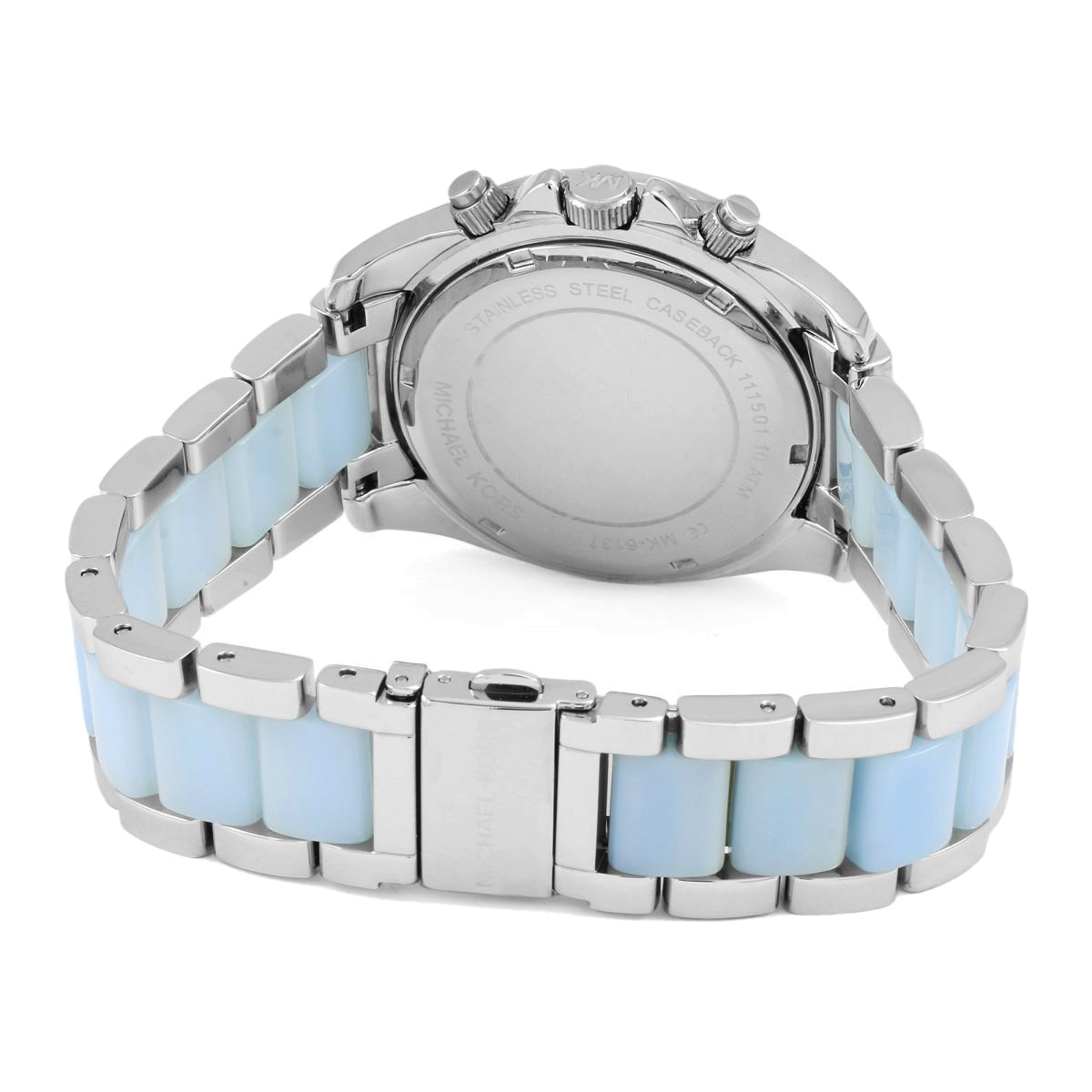 Michael Kors Blair Silver Dial Two Tone Steel Strap Watch for Women - MK6137