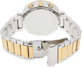 Michael Kors Parker Pink Dial Two Tone Steel Strap Watch for Women - MK6140