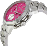  Shop Authentic Michael Kors Runway Chronograph Pink Dial Silver Steel Strap Watch for Women - MK6160 - Luxxuri