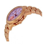  Shop Authentic Michael Kors Runway Chronograph Purple Dial Rose Gold Steel Strap Watch For Women - MK6163 - Luxxuri